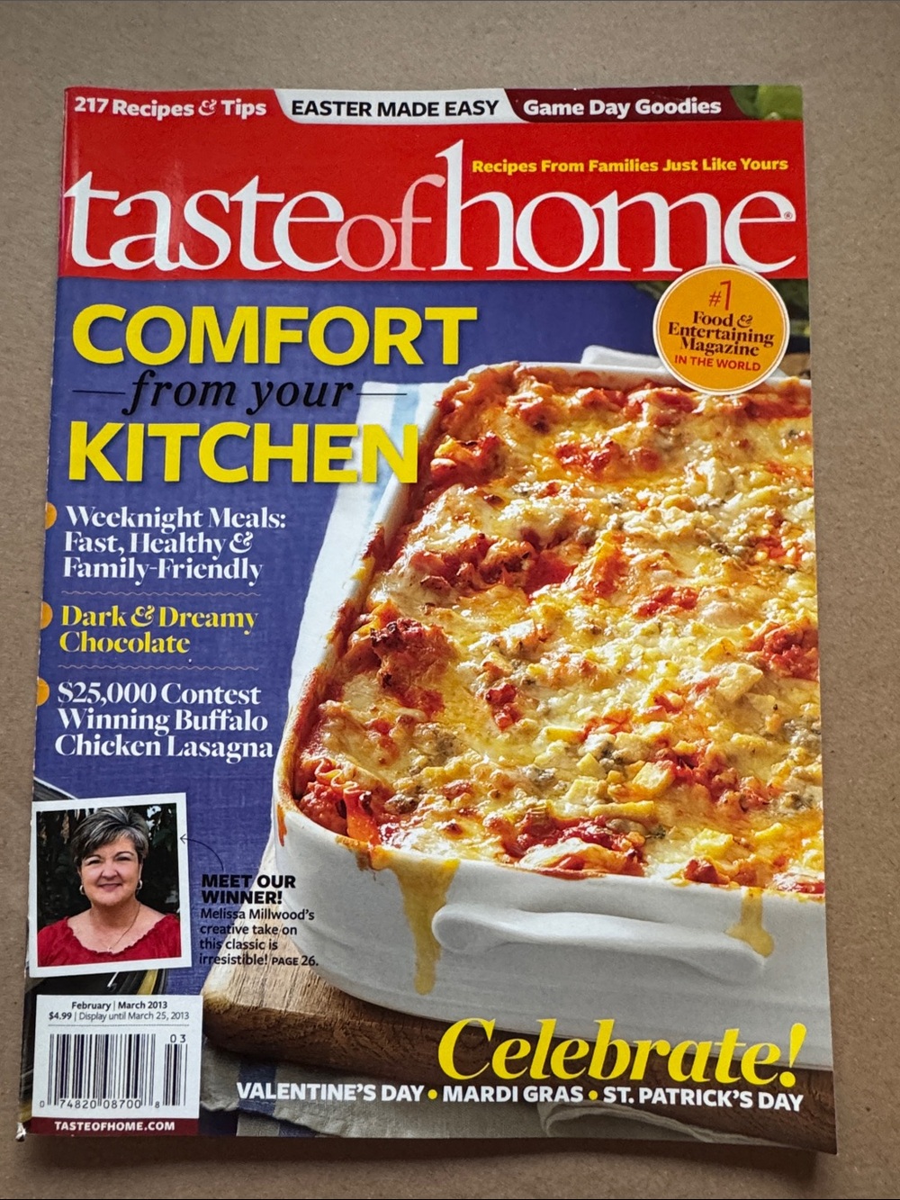 5/$15 Taste of Home Comfort from Your Kitchen Magazine - Feb March 2013